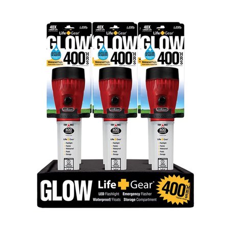 LIFE+GEAR Glow 12 lm Red LED Flashlight AA Battery LG141